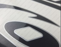 Cobia Boat Logo V2 Silver/Black Decals Set of 2